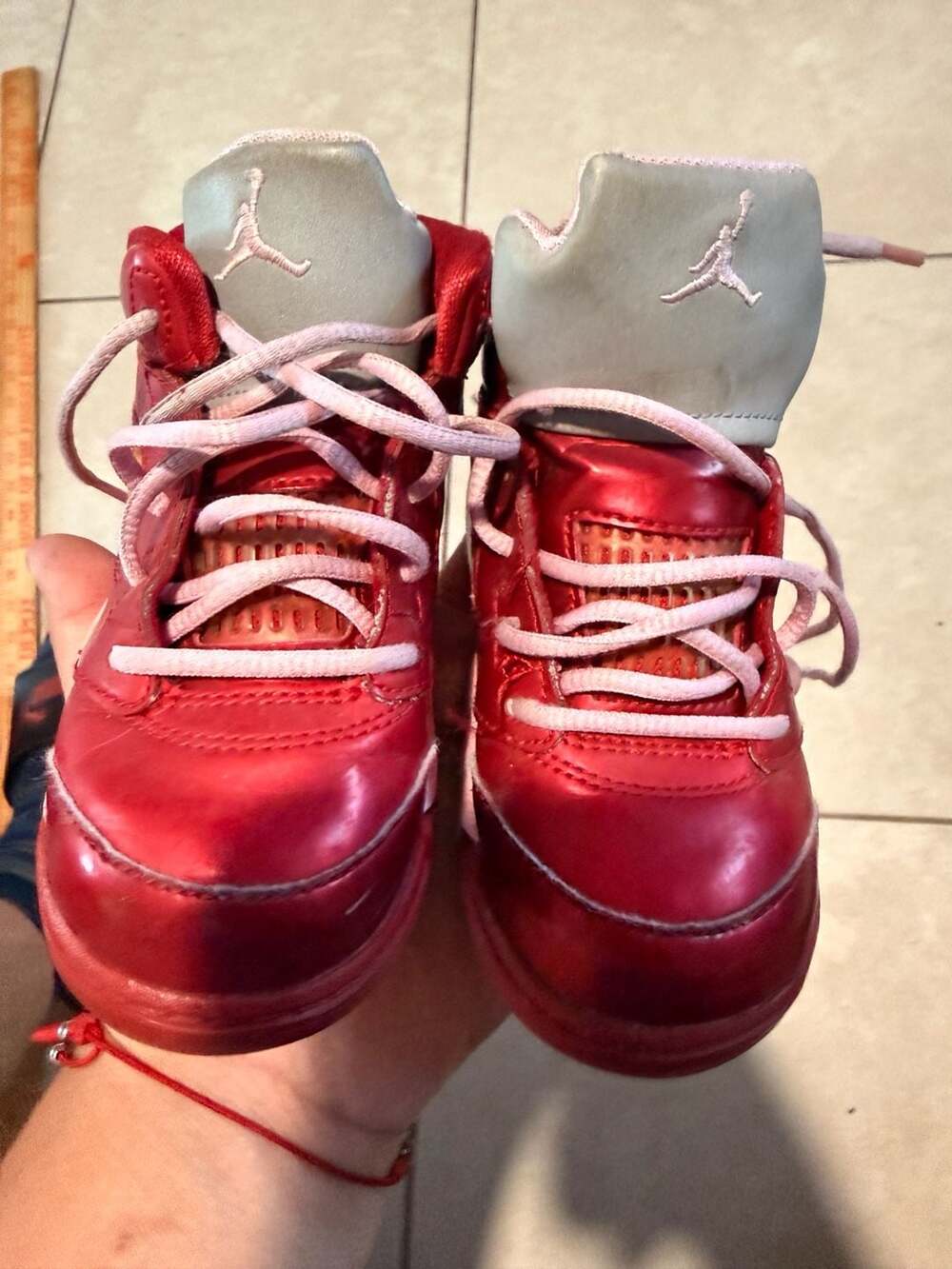 Nike Air Jordan 5 Retro (TD) 'Valentines Day Red' 5c